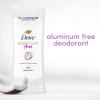 imageDove Aluminum Free Deodorant for Women 4 Count Pomegranate and Lemon Verbena 72 hour odor protection 26 ozCoconut Pink Jasmine