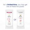 imageDove Aluminum Free Deodorant for Women 4 Count Pomegranate and Lemon Verbena 72 hour odor protection 26 ozRose
