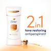 imageDove Even Tone Antiperspirant Deodorant for Uneven Skin Tone Restoring Powder Sweat Block for AllDay Fresh Feeling 26 oz 3 CountBreeze