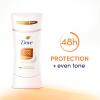 imageDove Even Tone Antiperspirant Deodorant for Uneven Skin Tone Restoring Powder Sweat Block for AllDay Fresh Feeling 26 oz 3 CountBreeze