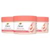 imageDove Body Scrub White Peach ampamp Crushed Rice 3 Count for Visibly SilkySmooth Nourished Skin with  Moisturizing CreamWhite Peach  Crushed Rice