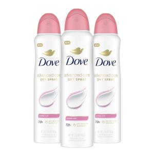 imageDove Advanced Care Antiperspirant Deodorant Spray Beauty Finish 3 Count To help skin barrier repair after shaving by boosting skins ceramide levels 72hour for Soft Underarms 38 oz1 Count Pack of 3