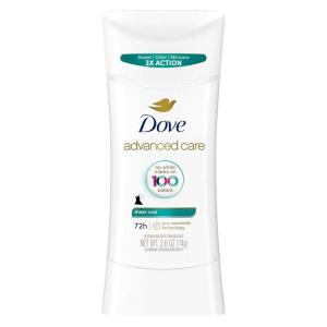 imageDove Advanced Care Antiperspirant Deodorant Stick Sheer Cool for Soft Resilient Skin with 72Hour Sweat ampamp Odor Protection 26 oz26 Ounce Pack of 1