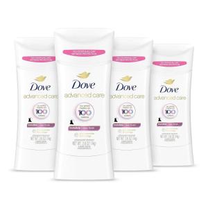 imageDove Advanced Care Antiperspirant Deodorant Stick Sheer Cool for Soft Resilient Skin with 72Hour Sweat ampamp Odor Protection 26 oz26 Ounce Pack of 4