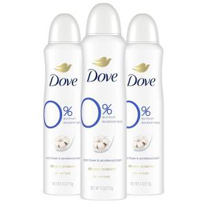 imageDove Aluminum Free Deodorant Spray for Women 3 Count Cucumber ampamp Green Tea 72 hour odor protection 4 ozCotton Flower and Sandalwood