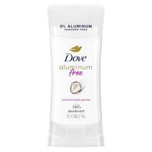 imageDove Aluminum Free Deodorant for Women 4 Count Pomegranate and Lemon Verbena 72 hour odor protection 26 ozCoconut Pink Jasmine