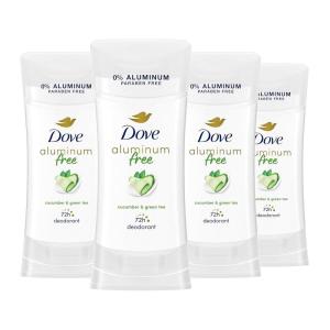 imageDove Aluminum Free Deodorant for Women 4 Count Pomegranate and Lemon Verbena 72 hour odor protection 26 ozGreen Tea