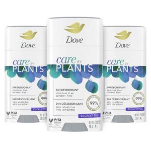 imageDove Care by Plants Deodorant Stick for underarm skin care and 24 hour deodorant protection Eucalyptus no aluminum deodorant 26 oz 3 Count26 Ounce Pack of 3