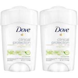 imageDove Clinical Protection Antiperspirant Deodorant For Sweat and Odor Protection Original Clean Antiperspirant For Women Made With 14 Moisturizers 17 ozCucumber and Green Tea