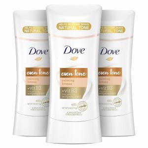 imageDove Even Tone Antiperspirant Deodorant for Uneven Skin Tone Restoring Powder Sweat Block for AllDay Fresh Feeling 26 oz 3 CountApple Blossom and Mango Butter