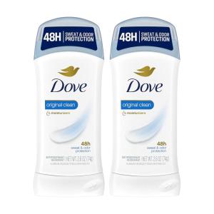 imageDove Invisible Solid Antiperspirant Deodorant Stick for Women Original Clean For All Day Underarm Sweat and Odor Protection 26 oz Pack of 626 Ounce Pack of 2