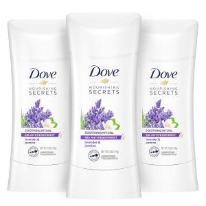 imageDove Nourishing Secrets Antiperspirant Deodorant Stick for Women Lavender ampamp Jasmine for 48 Hour Underarm Sweat Protection And Soft And Comfortable Underarms 26 oz 3 CountLavender and Jasmine