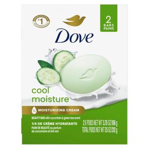 imageDove Skin Care Beauty Bar For Softer Skin Cucumber and Green Tea More Moisturizing Than Bar Soap 375 oz 14 Bars375 Ounce Pack of 2