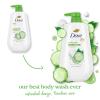 imageDove Body Wash with Pump Refresh Cucumber and Green Tea for 24hr LotionSoft Skin Moisturizing Skin Cleanser with No Sulfates No Parabens 306 ozCucumber and Green Tea