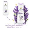 imageDove Body Wash with Pump Relaxing Lavender Oil ampamp Chamomile 3 Count for Renewed HealthyLooking Skin Gentle Skin Cleanser with 24hr Renewing MicroMoisture 306 ozChamomile