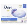 imageDove Beauty Bar Gentle Cleanser Moisturizes To Calm Skin AntiStress Cream Bar Gentle Bar Soap Cleanser Made With 14 Moisturizing Cream 375 oz 14 Count