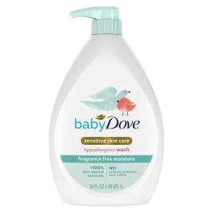 imageBaby Dove Sensitive Skin Hydrating Body Wash  TearFree ampamp Hypoallergenic  Pediatrician Tested  34ozFragrance Free