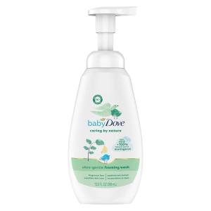 imageBaby Dove Ultra Gentle Foaming Wash Caring By Nature Cleanse and Nourish Babys Skin Contains Vitamin E and 100 Natural Moringa Oil 135 fl oz