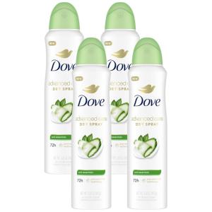 imageDove Advanced Care Antiperspirant Deodorant Dry Spray Cool Essentials 4 Count Antiperspirant deodorant for helping your skin barrier repair after shaving With Pro Ceramide Technology 38 oz38 Ounce Pack of 4