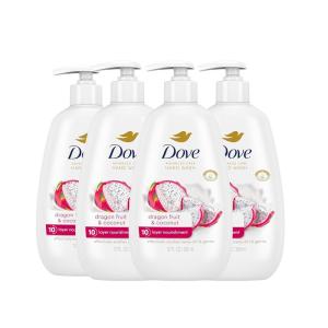 imageDove Advanced Care Hand Wash 4 Count for Effectively Washing Away Dirt ampamp Germs Dragonfruit ampamp Coconut with 10Layer Nourishment