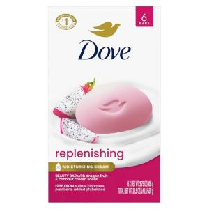 imageDove Beauty Bar Soap Restoring Coconut ampamp Cocoa Butter 6 Count for Restored Skin Nourishes Skin 375 ozDragon Fruit