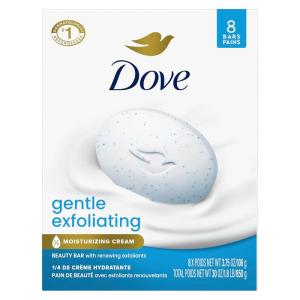 imageDove Beauty Bar Soap Shea Butter 8 CountGentle Exfoliating