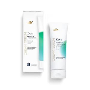 imageDove Body Cream Serum Prebiotic  Protection for Dry Sensitive Skin with ProVitamin B5 Stearic Acid and Peptides Lotion 8 oz