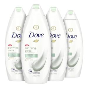 imageDove Body Wash For Soft Skin Purifying Detox Cleanser That Effectively Washes Away Bacteria While Nourishing Your Skin 22 oz 4 count