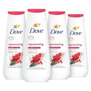 imageDove Body Wash Rejuvenating Pomegranate ampamp Hibiscus 4 Count for Renewed HealthyLooking Skin Gentle Skin Cleanser with 24hr Renewing MicroMoisture 20 oz