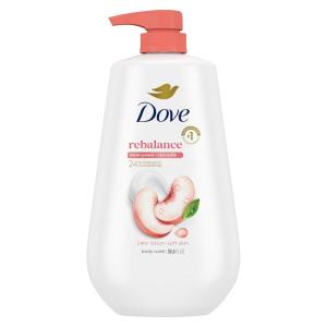 imageDove Body Wash with Pump Refresh Cucumber and Green Tea for 24hr LotionSoft Skin Moisturizing Skin Cleanser with No Sulfates No Parabens 306 ozWhite Peach