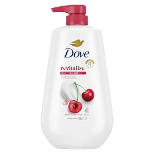 imageDove Body Wash with Pump Renew Peony ampamp Rose Oil For 24hr LotionSoft Skin Moisturizing Skin Cleanser with No Sulfates No Parabens 306 OzCherry