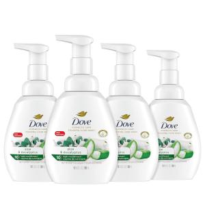 imageDove Foaming Hand Wash Coconut ampamp Almond Milk Pack of 4 Protects Skin from Dryness More Moisturizers than the Leading Ordinary Hand Soap 101 ozAloe  Eucalyptus