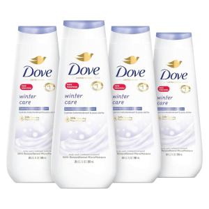 imageDove Limited Edition Body Wash Winter Care 4 Count for Renewed HealthyLooking Skin with 24hr Renewing MicroMoisture Gentle Cleanser Instantly Moisturizes Dry Skin 20 oz