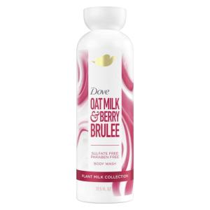 imageDove Plant Milk Cleansing Body Wash Oat Milk ampamp Berry Brulee for Moisturized Skin Gentle Cleanser No Sulfate or Parabens pH balanced 175 fl oz