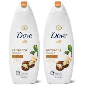 imageDove Purely Pampering Body Wash for Dry Skin Shea Butter with Warm Vanilla Effectively Washes Away Bacteria While Nourishing Your Skin 22 Fl Oz Pack of 4Vanilla Shea Butter
