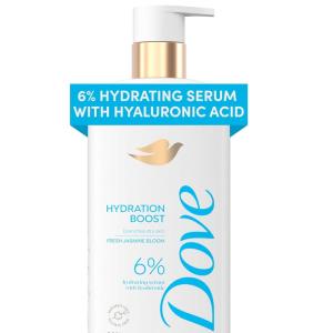 imageDove Serum Body Wash Hydration Boost actively drenches dry skin with Hyaluronic Acid Serum 185 Fl Oz