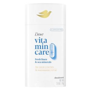 imageDove VitaminCare Deodorant Stick Fresh Linen ampamp Sea Mineral Aluminum Free 26 oz
