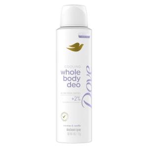 imageDove Whole Body Deodorant Cooling Spray Peach ampamp White Tea Aluminum Free 4ozCoconut  Vanilla
