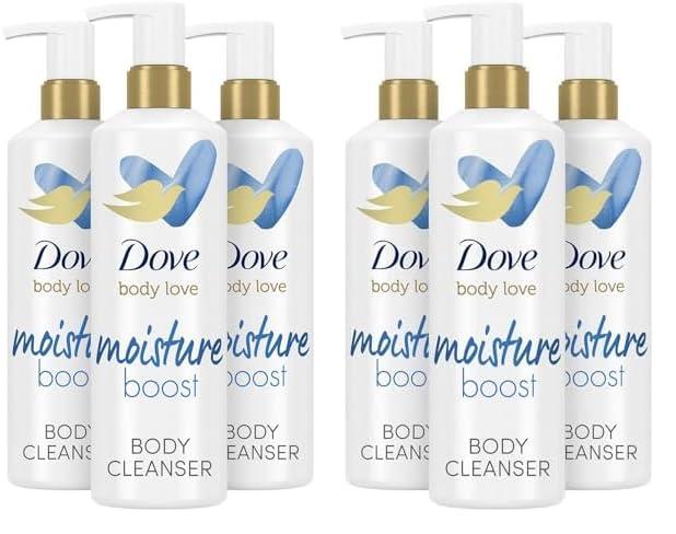 imageDove Body Love Body Cleanser Moisture Boost 3 Count For Dry Skin Body Wash with Hyaluronic Acid and Moringa Oil 175 fl ozUnscented