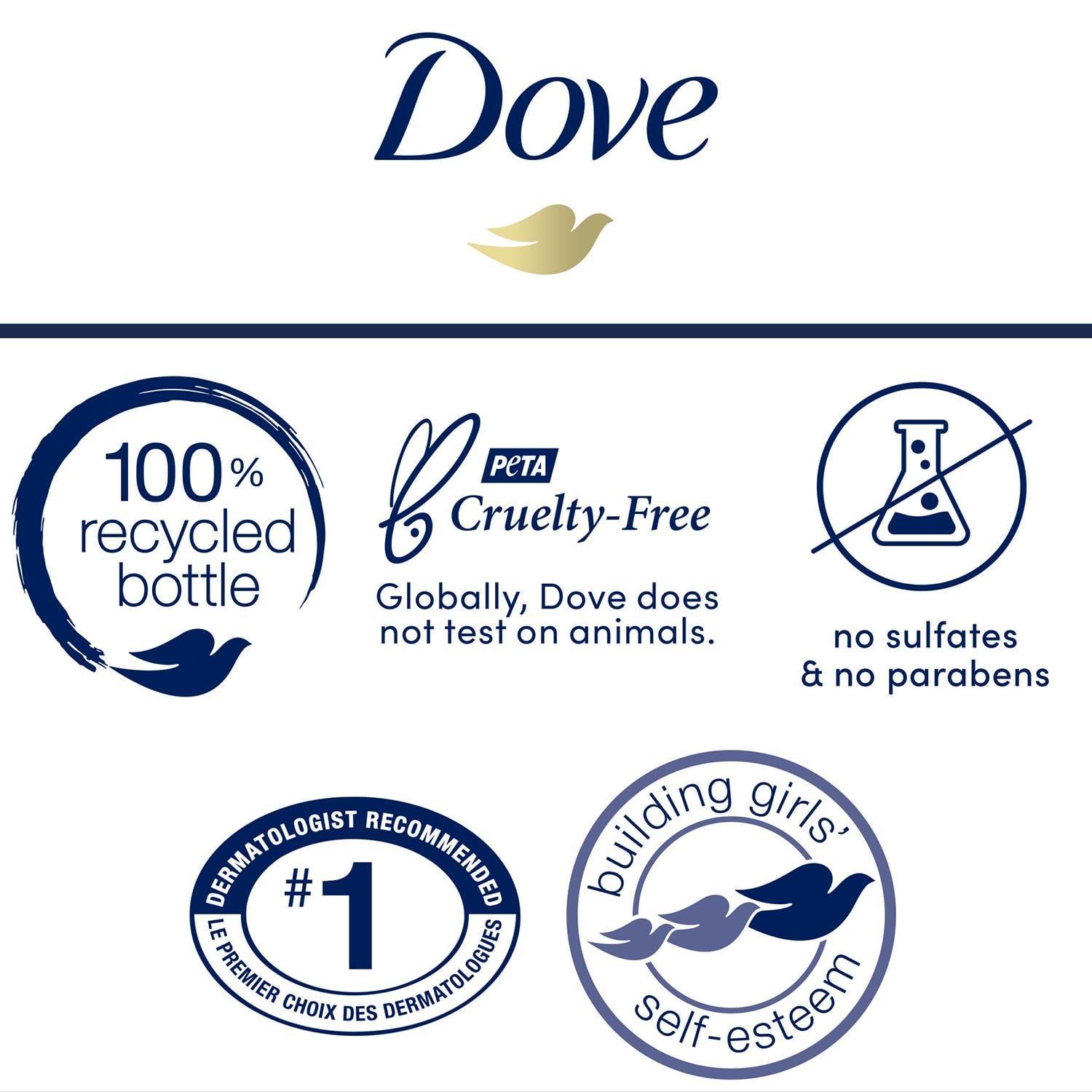 imageDove Body Love Body Cleanser Moisture Boost 3 Count For Dry Skin Body Wash with Hyaluronic Acid and Moringa Oil 175 fl ozUnscented