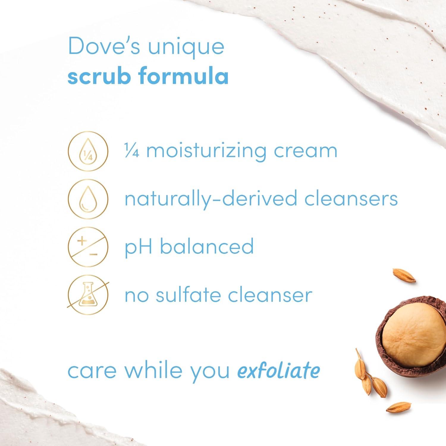 imageDove Limited Edition Holiday Treats Body Scrub 4 Count Mixed Pack for Deep Nourishment