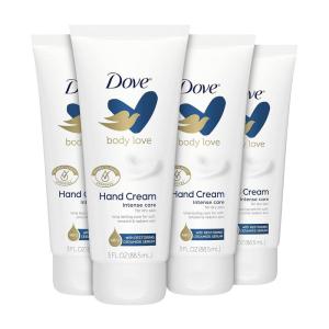imageDove Body Love Moisturizing Hand Cream for Rough or Dry Skin Intense Care Softens and Smoothes 3oz 4 Count