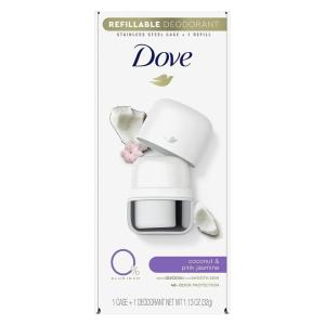 imageDove Refillable Deodorant Refill Kit Deodorant For Women Coconut ampamp Pink Jasmine 0 Aluminum 113 oz 2 RefillsWarm