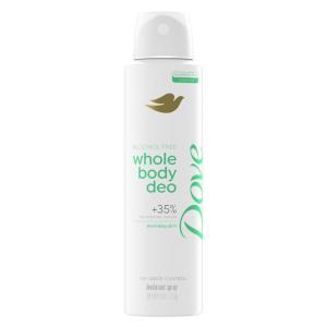 imageDove Whole Body Deo Alcohol Free Deodorant Spray for Women Morning Dew 4 oz