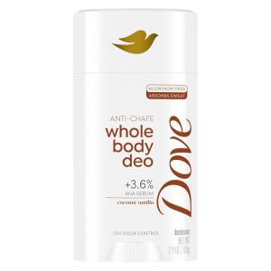 imageDove Whole Body Deo Aluminum Free AntiChafe Deodorant Stick for Women Coconut Vanilla for 72h Odor Control 26 oz