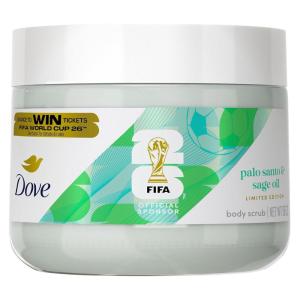 imageDove Limited Editon FIFA Body Scrub Palo Santo amp Sage Oil For Exfoliated amp Hydrated skin 15 OZ