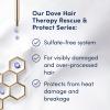 imageDove Rescue and Protect Shampoo 338 fl oz  Sulfate Free Shampoo for Damaged Hair Strengthens Hair Seals Split Ends Nourishes for Soft Smooth Healthylooking Hair338 Fl Oz Pack of 1