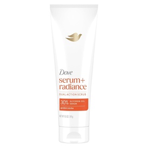 image:imageDove Serum  Radiance Body Scrub with 30 GlycerinOil Serum amp Golden Jojoba for Smooth Radiant Skin 85 OZ